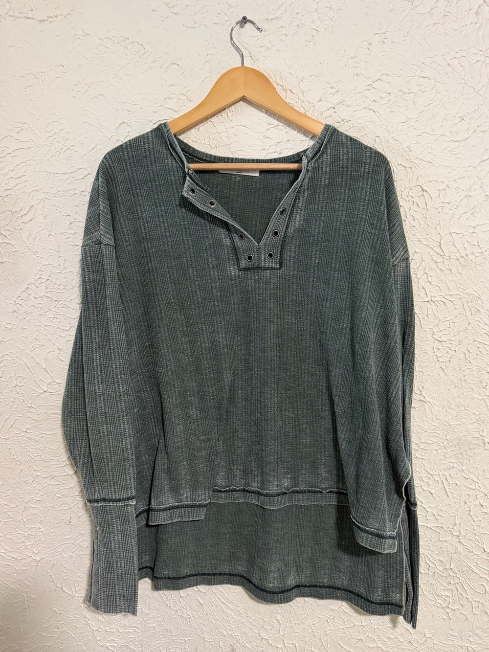 Project Social T Henley Long Sleeve Top